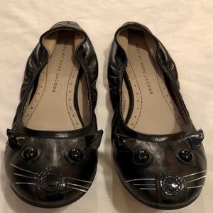 Marc By Marc Jacobs Black Cat Ballet Flats